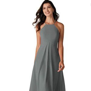 Steel Gray Bridesmaid dresses